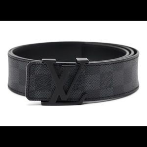 Louis Vuitton Damier Graphite LV Initiates Belt